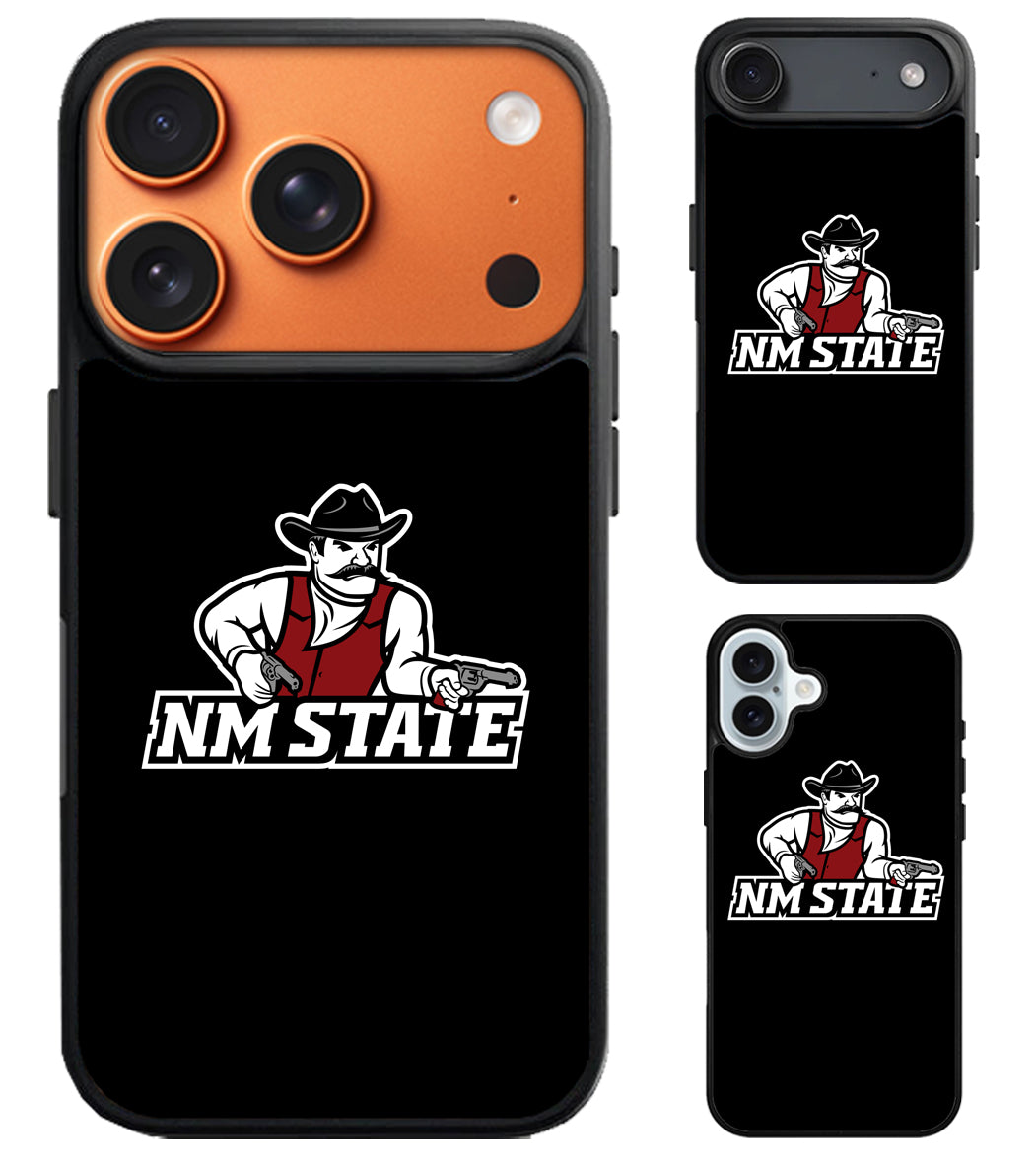 New Mexico State Aggies Black iPhone Air | iPhone 17 | 17 Pro | 17 Pro Max Case