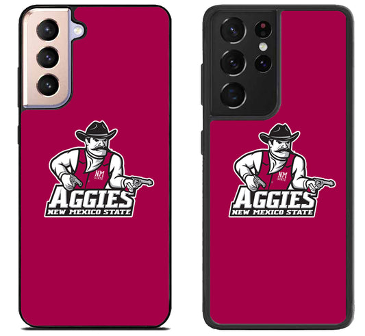 New Mexico State Aggies Logo Samsung Galaxy S21 | S21 FE | S21+ | S21 Ultra Case
