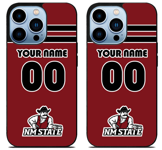 Custom Personalized New Mexico State Aggies iPhone 15 Pro | iPhone 15 Pro Max Case