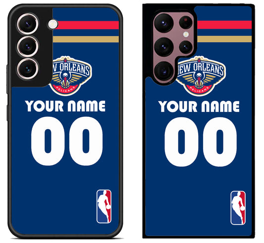 Custom Personalized New Orleans Pelicans NBA Samsung Galaxy S22 | S22+ | S22 Ultra Case