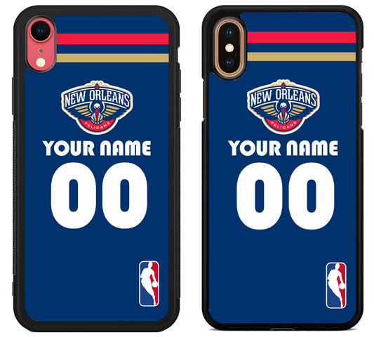 Custom Personalized New Orleans Pelicans NBA iPhone X | Xs | Xr | Xs Max Case