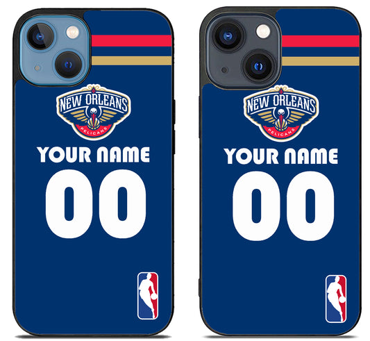 Custom Personalized New Orleans Pelicans NBA iPhone 15 | iPhone 15 Plus Case