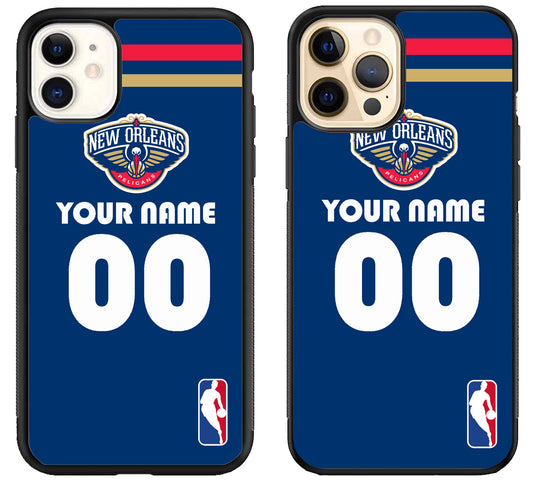 Custom Personalized New Orleans Pelicans NBA iPhone 12 | 12 Mini | 12 Pro | 12 Pro Max Case