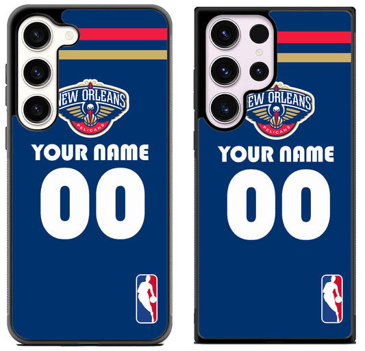 Custom Personalized New Orleans Pelicans NBA Samsung Galaxy S23 | S23+ | S23 Ultra Case