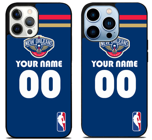 Custom Personalized New Orleans Pelicans NBA iPhone 15 Pro | iPhone 15 Pro Max Case