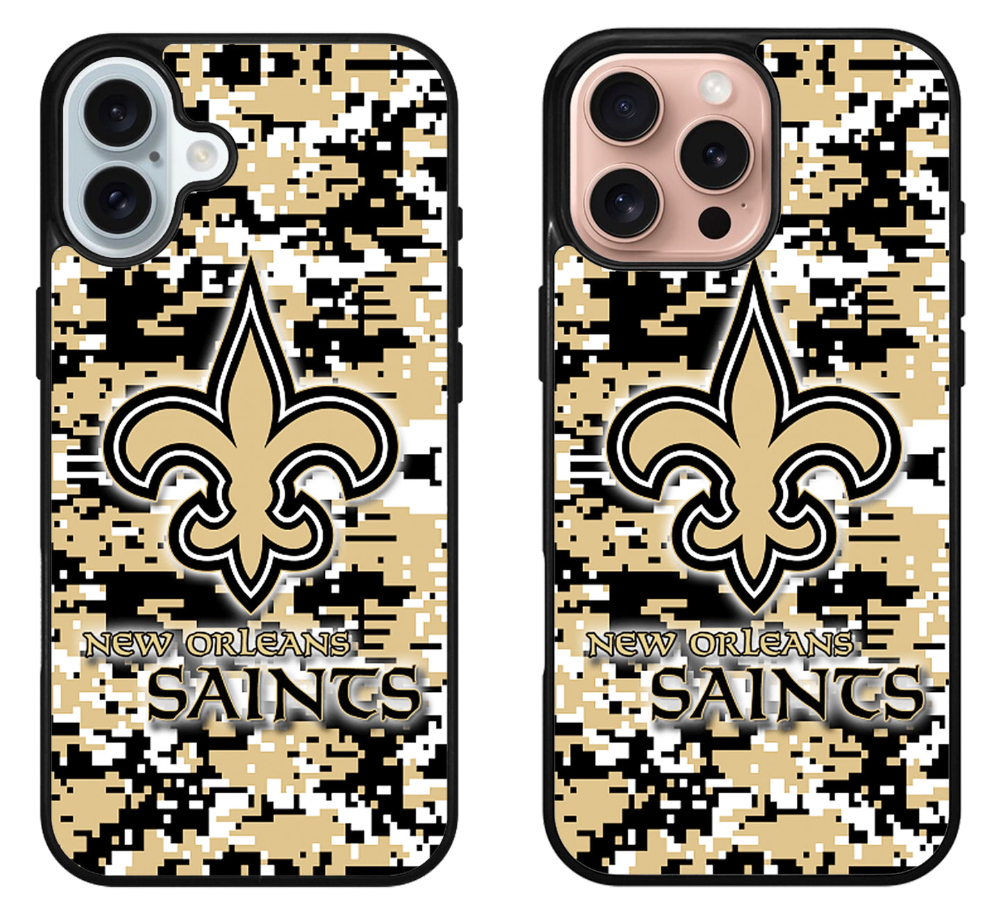 New Orleans Saints Camo iPhone 16 | 16 Plus | 16 Pro | 16 Pro Max Case