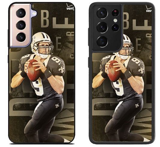 New Orleans Saints Drew Brees Wallpaper Samsung Galaxy S21 | S21 FE | S21+ | S21 Ultra Case