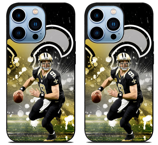 New Orleans Saints Drew Brees iPhone 15 Pro | iPhone 15 Pro Max Case