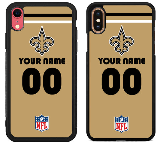 Custom Personalized New Orleans Saints NFL iPhone X | Xs | Xr | Xs Max Case