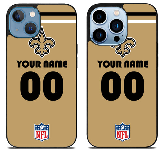 Custom Personalized New Orleans Saints NFL iPhone 13 | 13 Mini | 13 Pro | 13 Pro Max Case