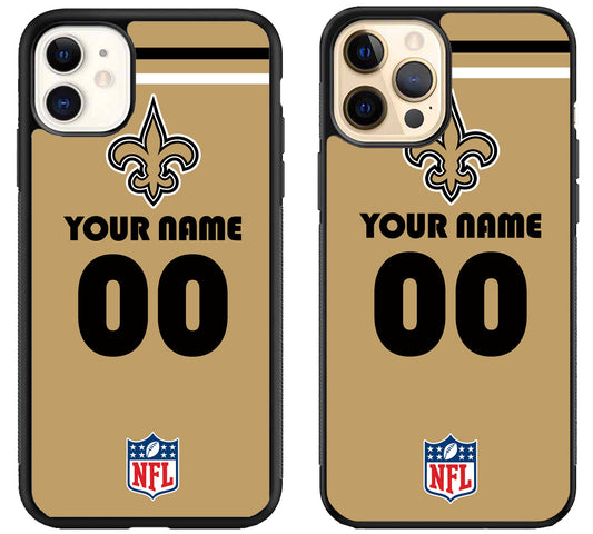 Custom Personalized New Orleans Saints NFL iPhone 12 | 12 Mini | 12 Pro | 12 Pro Max Case