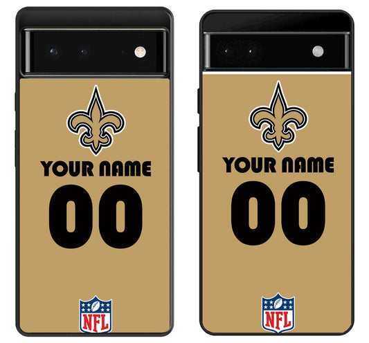 Custom Personalized New Orleans Saints NFL Google Pixel 6 | 6A | 6 Pro Case