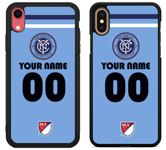Custom Personalized New York City FC MLS iPhone X | Xs | Xr | Xs Max Case