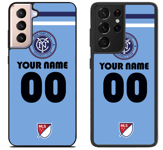 Custom Personalized New York City FC MLS Samsung Galaxy S21 | S21 FE | S21+ | S21 Ultra Case