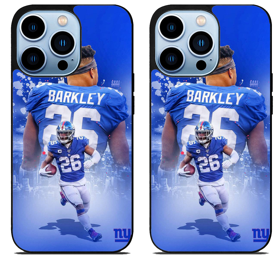 Saquon Barkley NY Giants Background iPhone 15 Pro | iPhone 15 Pro Max Case