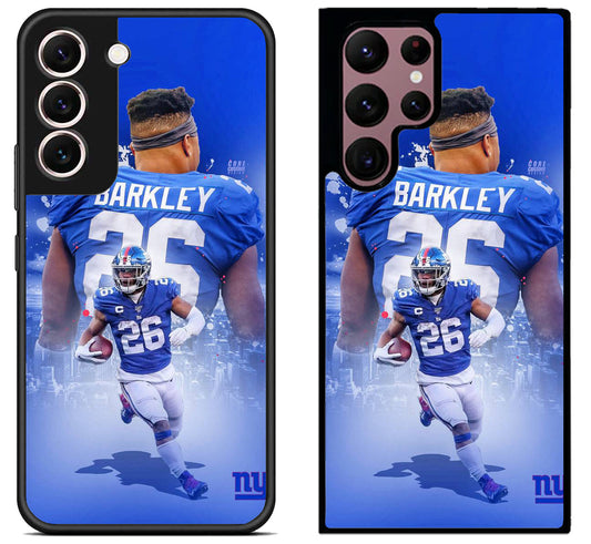 New York Giants Saquon Barkley Background Samsung Galaxy S22 | S22+ | S22 Ultra Case