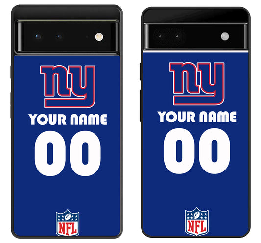 Custom Personalized New York Giants NFL Google Pixel 6 | 6A | 6 Pro Case
