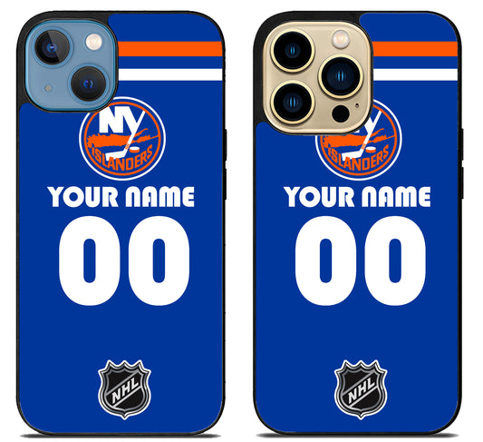 Custom Personalized New York Islanders NHL iPhone 14 | 14 Plus | 14 Pro | 14 Pro Max Case