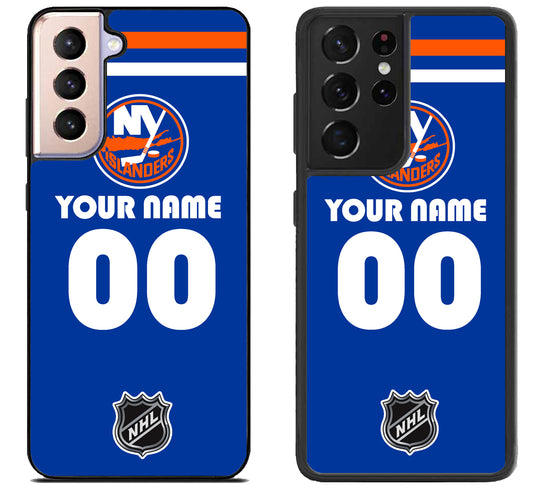 Custom Personalized New York Islanders NHL Samsung Galaxy S21 | S21 FE | S21+ | S21 Ultra Case