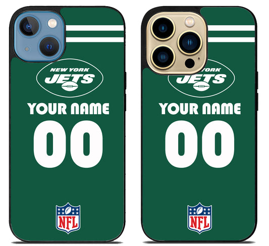 Custom Personalized New York Jets NFL iPhone 14 | 14 Plus | 14 Pro | 14 Pro Max Case