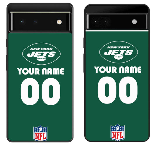 Custom Personalized New York Jets NFL Google Pixel 6 | 6A | 6 Pro Case