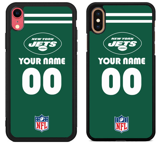 Custom Personalized New York Jets NFL iPhone X | Xs | Xr | Xs Max Case