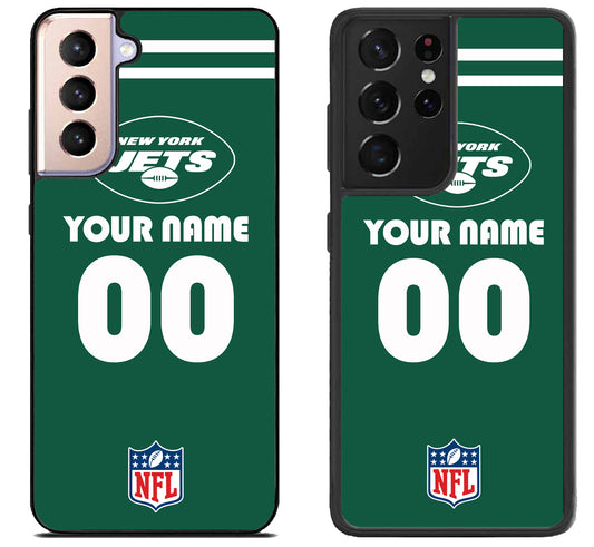 Custom Personalized New York Jets NFL Samsung Galaxy S21 | S21 FE | S21+ | S21 Ultra Case