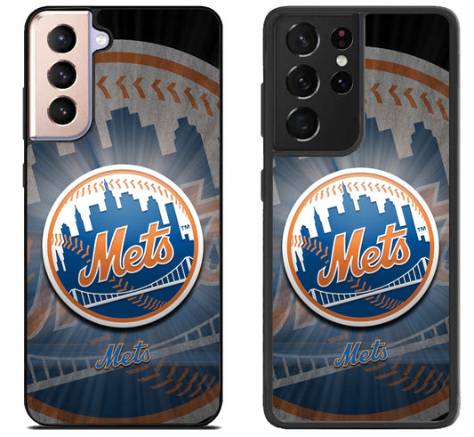 New York Mets Logo Samsung Galaxy S21 | S21 FE | S21+ | S21 Ultra Case