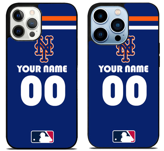 Custom Personalized New York Mets MLB iPhone 15 Pro | iPhone 15 Pro Max Case