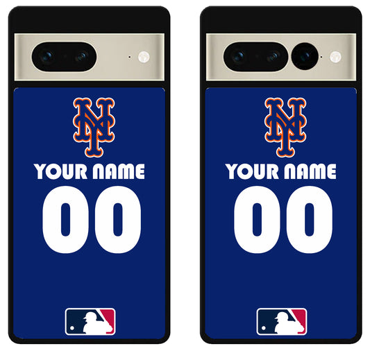 Custom Personalized New York Mets MLB Google Pixel 7 | 7 Pro Case