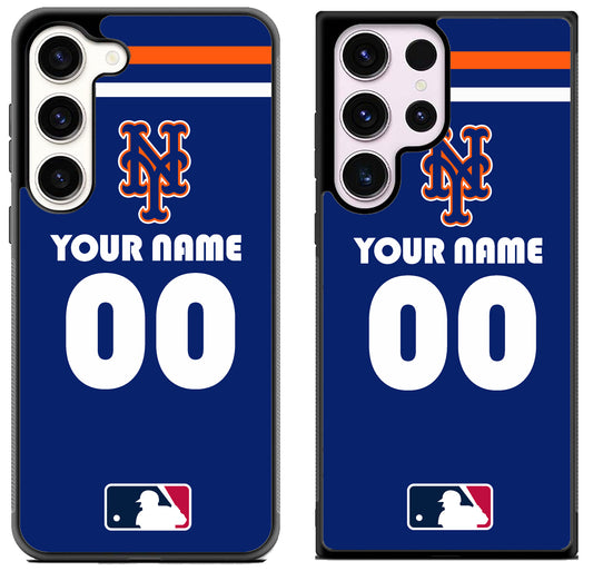 Custom Personalized New York Mets MLB Samsung Galaxy S23 | S23+ | S23 Ultra Case