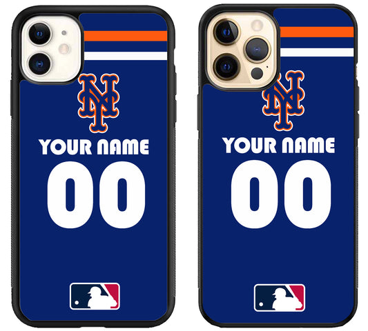 Custom Personalized New York Mets MLB iPhone 12 | 12 Mini | 12 Pro | 12 Pro Max Case