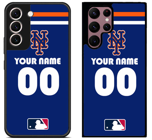 Custom Personalized New York Mets MLB Samsung Galaxy S22 | S22+ | S22 Ultra Case