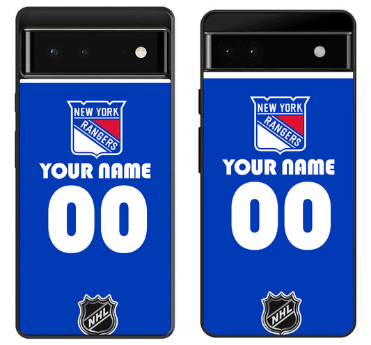 Custom Personalized New York Ranger NHL Google Pixel 6 | 6A | 6 Pro Case