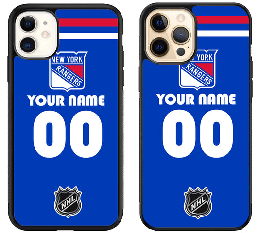 Custom Personalized New York Ranger NHL iPhone 12 | 12 Mini | 12 Pro | 12 Pro Max Case