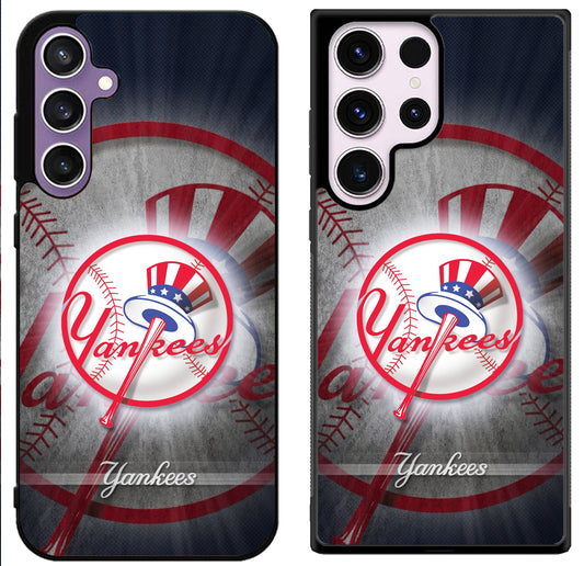 New York Yankees Background Samsung Galaxy S24 | S24+ | S24 Ultra Case