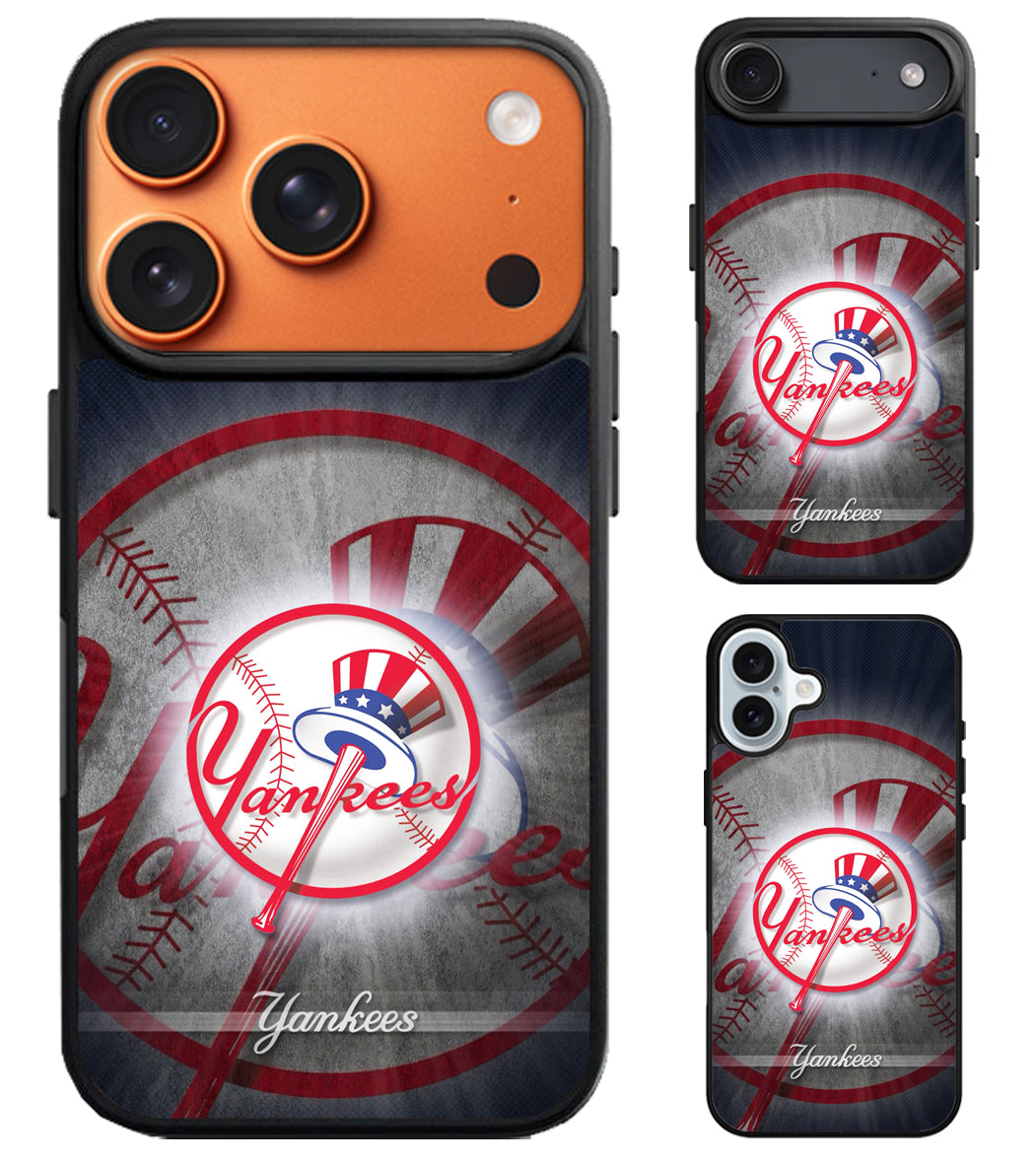 New York Yankees Background iPhone Air | iPhone 17 | 17 Pro | 17 Pro Max Case