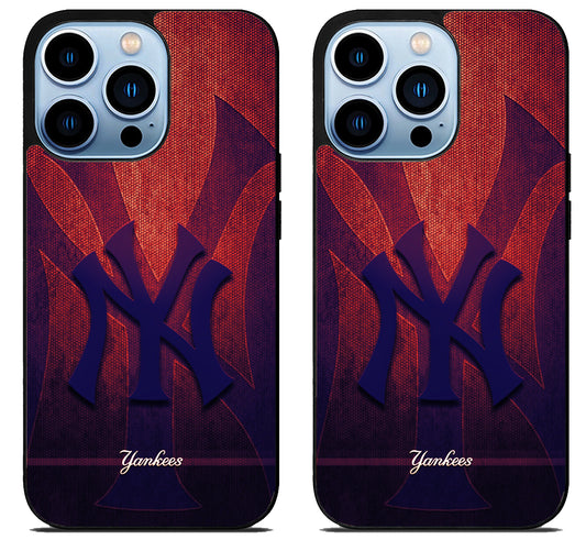 New York Yankees Logo Background iPhone 15 Pro | iPhone 15 Pro Max Case