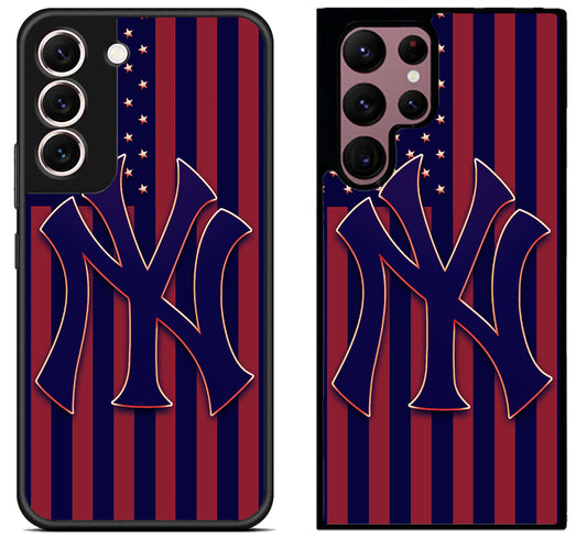 New York Yankees Logo Flag Samsung Galaxy S22 | S22+ | S22 Ultra Case