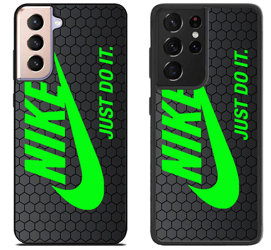 Nike Green Hexagon Samsung Galaxy S21 | S21 FE | S21+ | S21 Ultra Case
