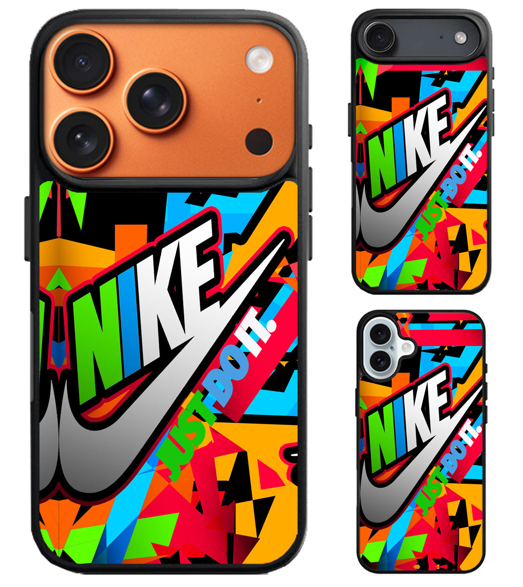 Nike Just Do it Colorfull iPhone Air | iPhone 17 | 17 Pro | 17 Pro Max Case