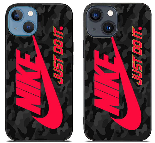 Nike Just Do it Red Camo iPhone 15 | iPhone 15 Plus Case