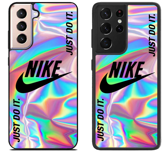 Nike Logo Holographic Samsung Galaxy S21 | S21 FE | S21+ | S21 Ultra Case