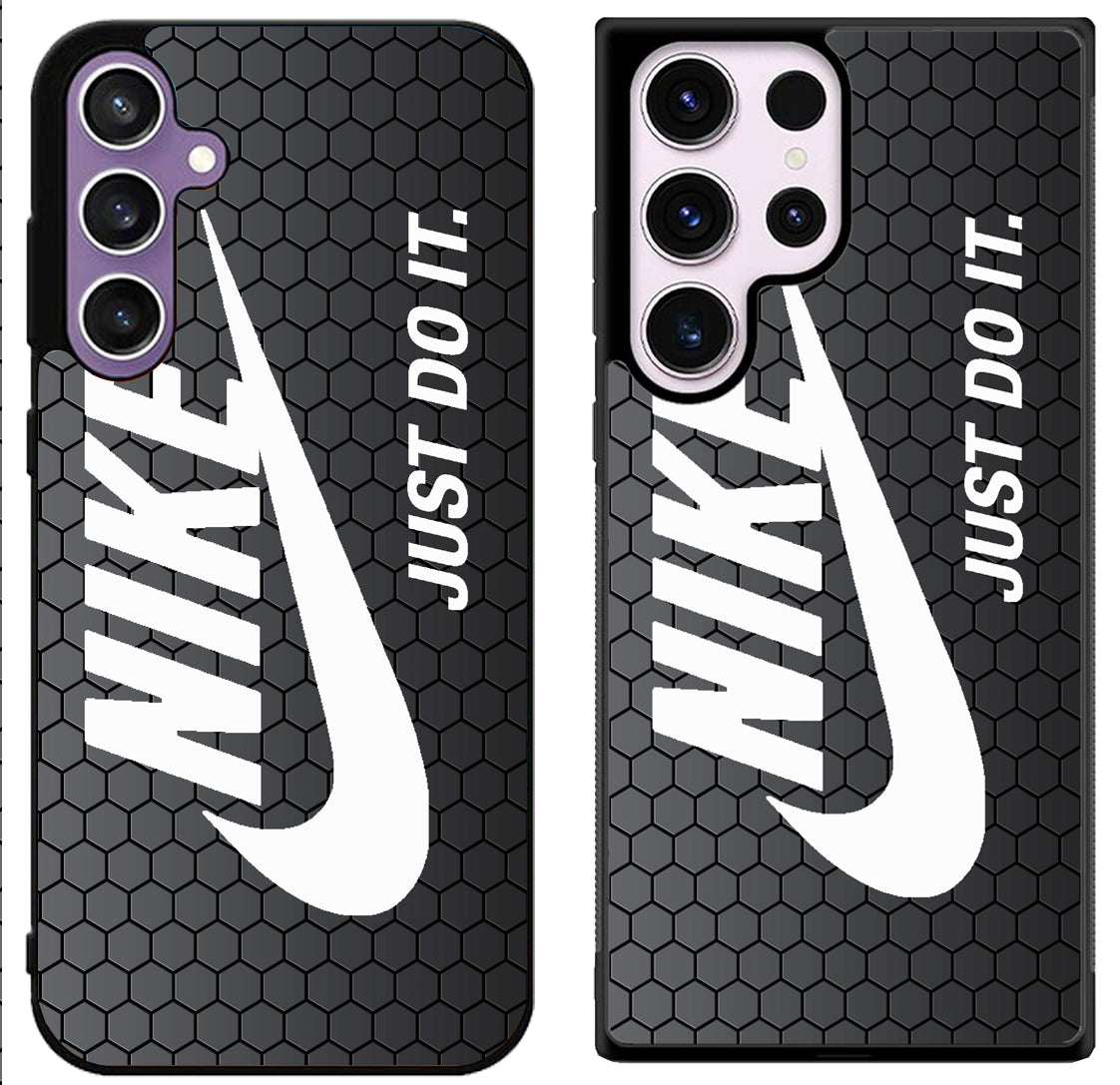 Nike Logo White Samsung Galaxy S24 | S24+ | S24 Ultra Case