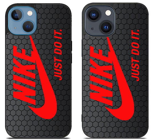 Nike Red Hexagon iPhone 15 | iPhone 15 Plus Case