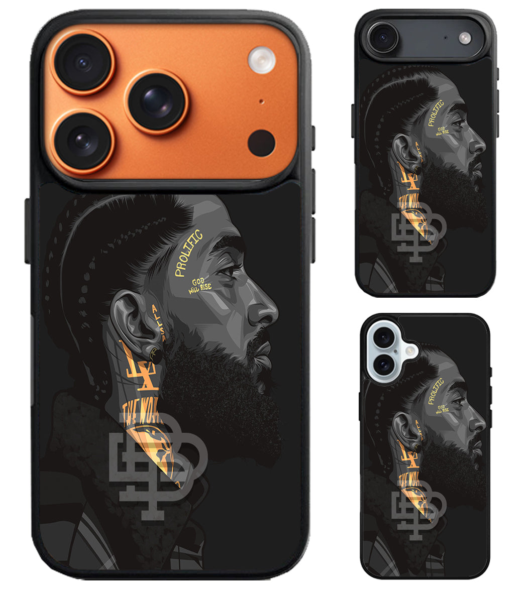 Nipsey hussle Face Art iPhone Air | iPhone 17 | 17 Pro | 17 Pro Max Case