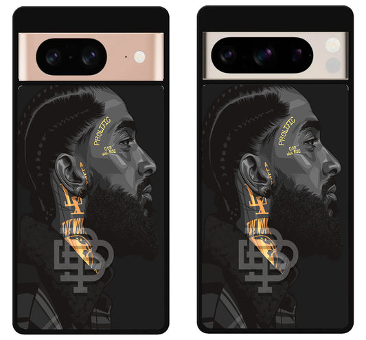 Nipsey hussle Face Art Google Pixel 8 | 8 Pro Case