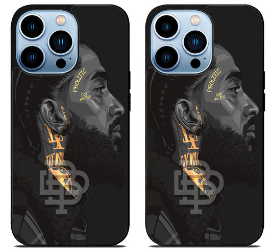 Nipsey hussle Face Art iPhone 15 Pro | iPhone 15 Pro Max Case