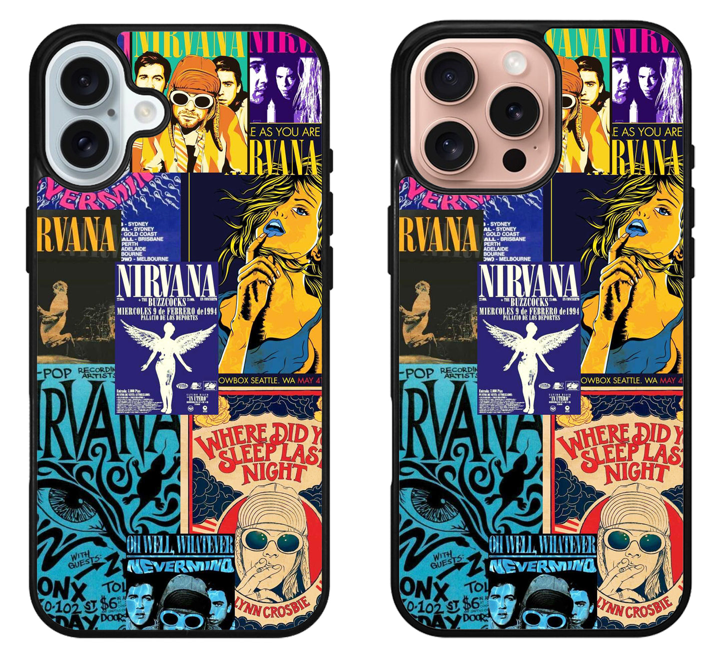 Nirvana Aesthetic iPhone 16 | 16 Plus | 16 Pro | 16 Pro Max Case
