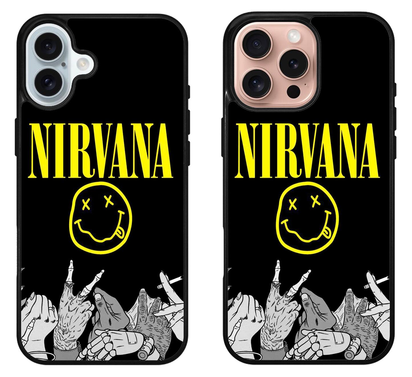Nirvana Black Style iPhone 16 | 16 Plus | 16 Pro | 16 Pro Max Case